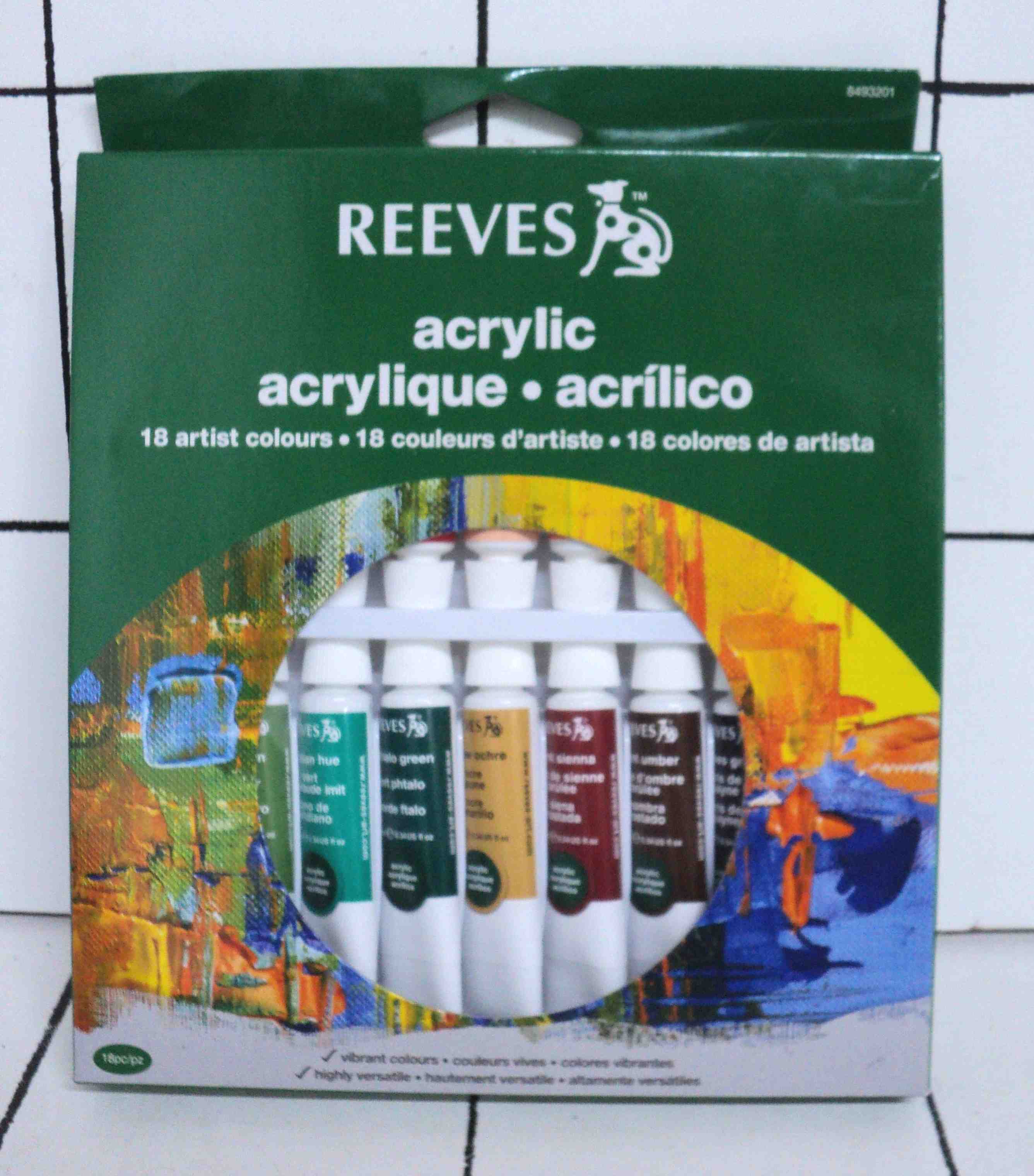 SET DE ACRILICOS REEVES X18uni  X10ml   EN CAJA