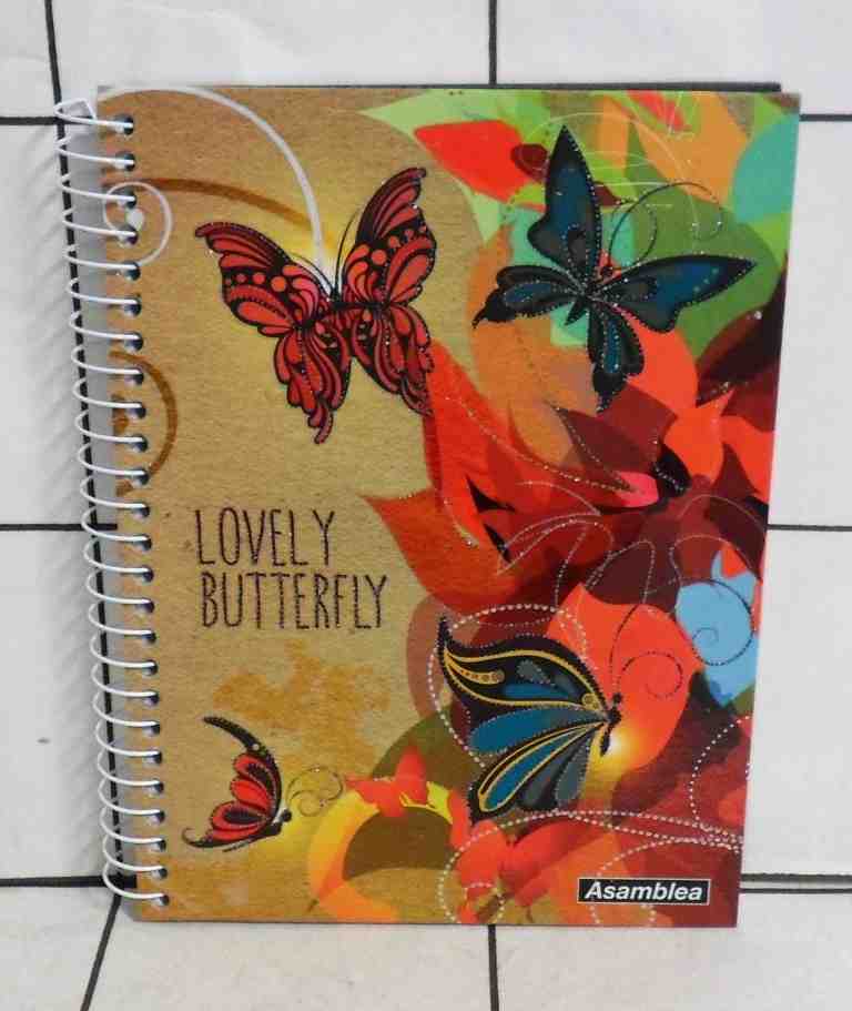 CUADERNO ASAMBLEA 16X21 T/D 96HC BUTTERFLY  AS10205