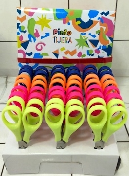 TIJERA FILGO ESCOLAR PINTO 12cm  *****