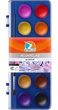 ACUARELA PREMIUM x12 C/PINCEL EN ESTUCHE EZCO