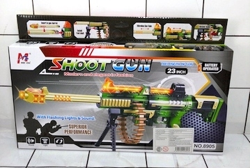 AMETRALLADORA C/BASE EN CAJA SHOOT GUN