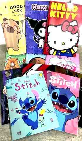 CUADERNO 16X21 T/F 24HJ MOTIVOS SURTIDOS *****