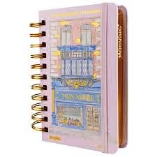 AGENDA C/ESPIRAL DXP 10X15CM TRAVEL MOOVING