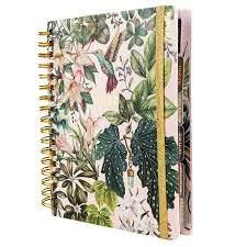 AGENDA C/ESPIRAL DXP 16.5X22CM FLORAL MOOVING