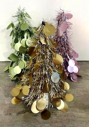ARBOL DE MESA 28CM C/CIRCULOS VARIOS COLORES